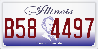 IL license plate B584497