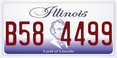 IL license plate B584499