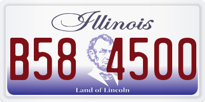 IL license plate B584500