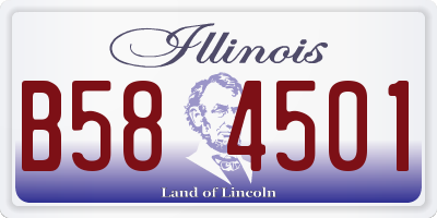 IL license plate B584501