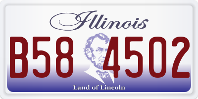 IL license plate B584502