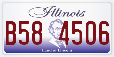 IL license plate B584506