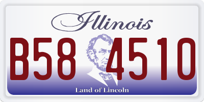IL license plate B584510