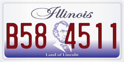 IL license plate B584511