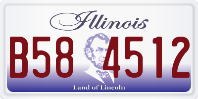 IL license plate B584512