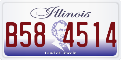 IL license plate B584514