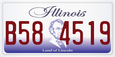 IL license plate B584519