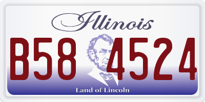 IL license plate B584524