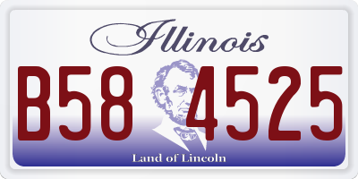 IL license plate B584525