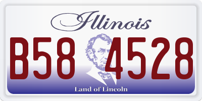 IL license plate B584528