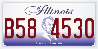 IL license plate B584530