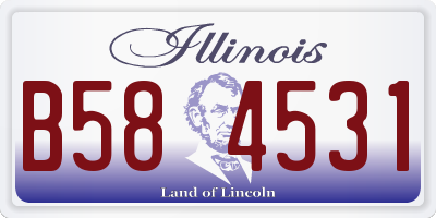 IL license plate B584531