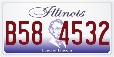 IL license plate B584532