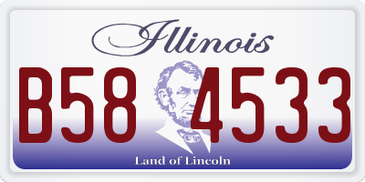 IL license plate B584533