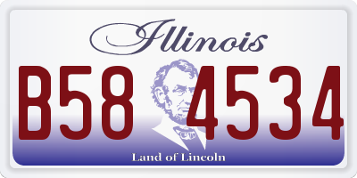 IL license plate B584534