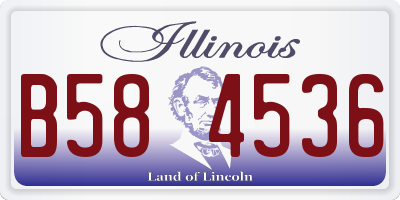IL license plate B584536