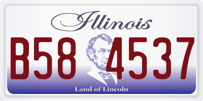 IL license plate B584537