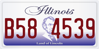 IL license plate B584539