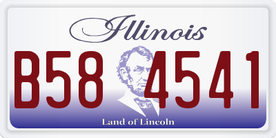 IL license plate B584541