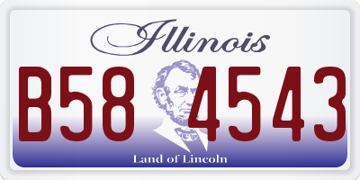 IL license plate B584543