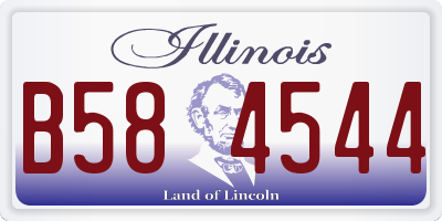 IL license plate B584544
