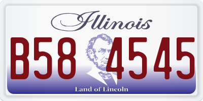 IL license plate B584545