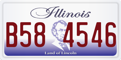 IL license plate B584546