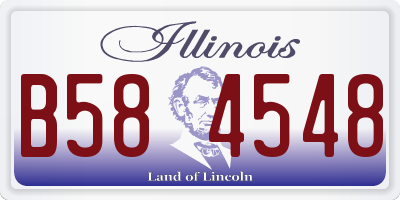 IL license plate B584548