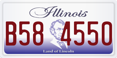 IL license plate B584550