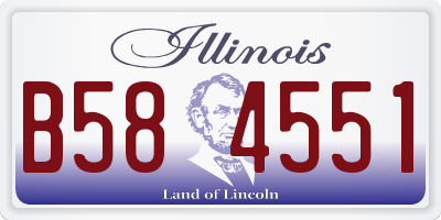 IL license plate B584551
