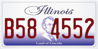 IL license plate B584552