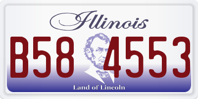 IL license plate B584553