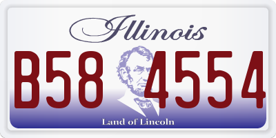 IL license plate B584554