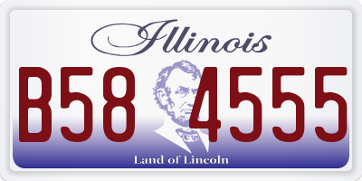IL license plate B584555