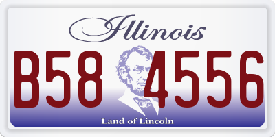 IL license plate B584556
