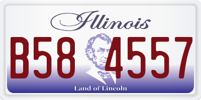IL license plate B584557
