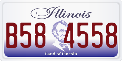IL license plate B584558