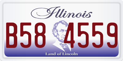 IL license plate B584559