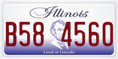 IL license plate B584560