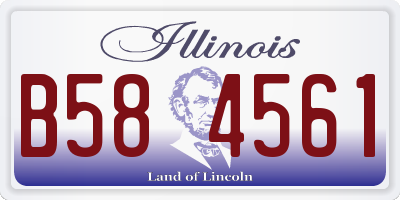 IL license plate B584561