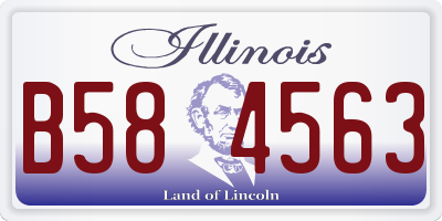 IL license plate B584563