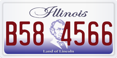 IL license plate B584566