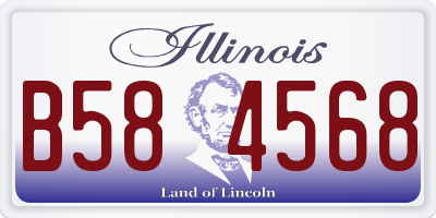 IL license plate B584568