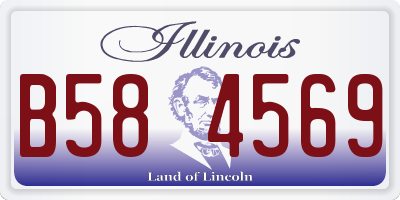 IL license plate B584569