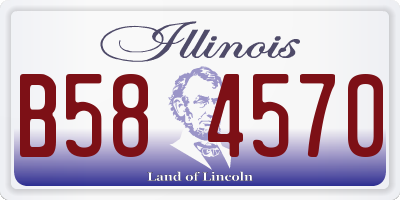 IL license plate B584570