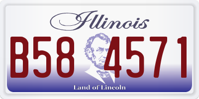 IL license plate B584571