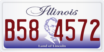 IL license plate B584572