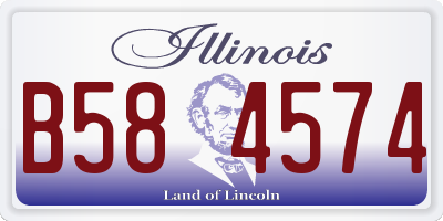 IL license plate B584574