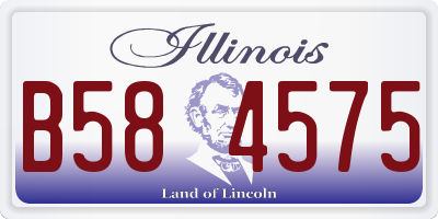 IL license plate B584575