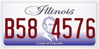 IL license plate B584576
